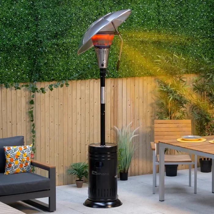 terrasvarmare sahara fokus 13kw svart miljobild stralningsvarme