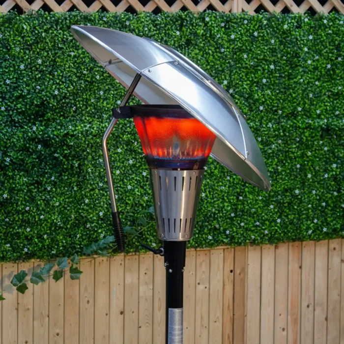 terrasvarmare sahara fokus 13kw svart narbild utomhus tand