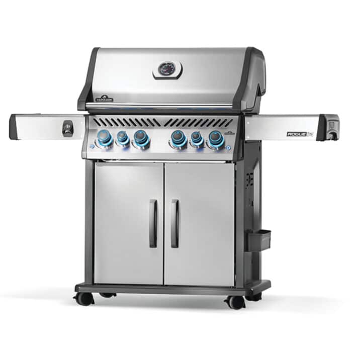 gasolgrill napoleon rogue pro s 525 snett fran sidan