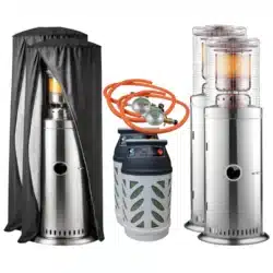 Paketpris Terrassvärmare Area Rostfri, Large