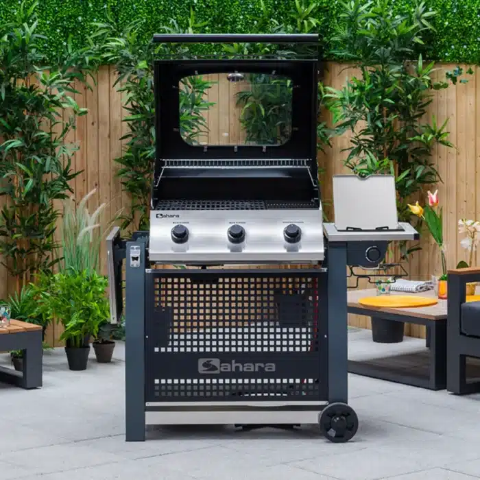 gasolgrill sahara s375 4 brannare pa terrass oppet lock