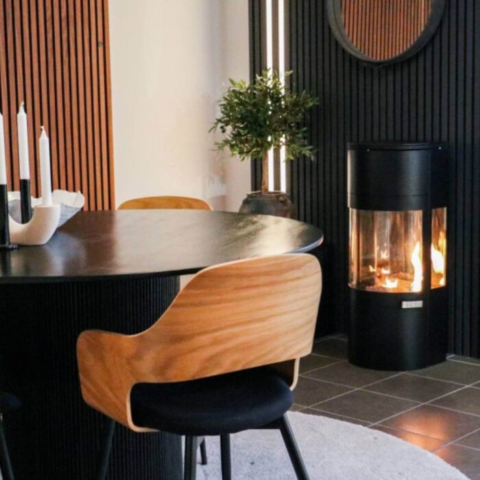 Etanolkamin Apartment 2 Svart i köksmiljö