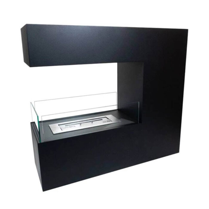 Etanolkamin Topeka i svart snett framifrån höger