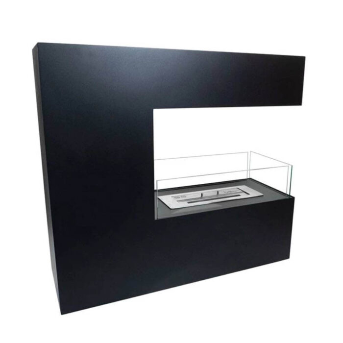 Etanolkamin Topeka i svart snett bakifrån höger