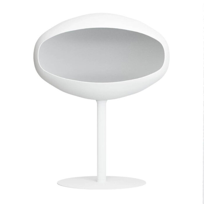 Etanolkamin Pedestal från Cocoon Fires i vit