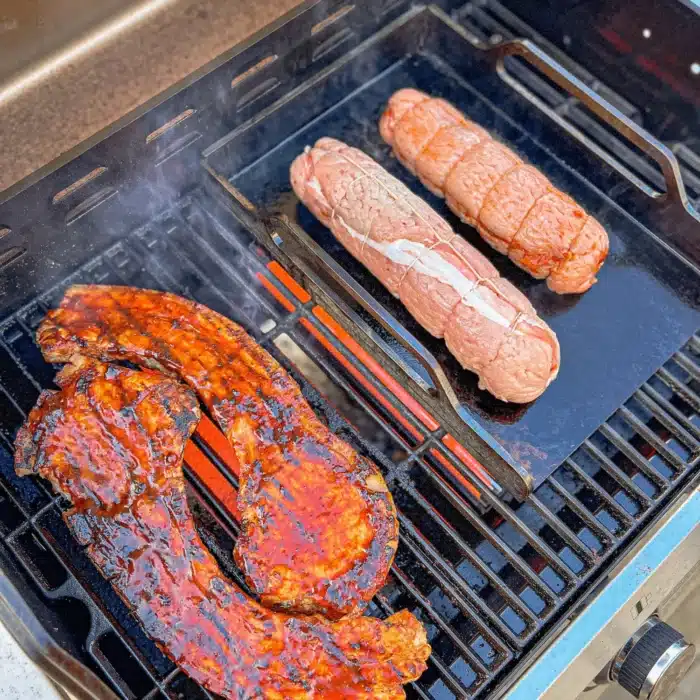 Grillat kött på Bluegaz Ulvaryd Stekbord 25x35 cm