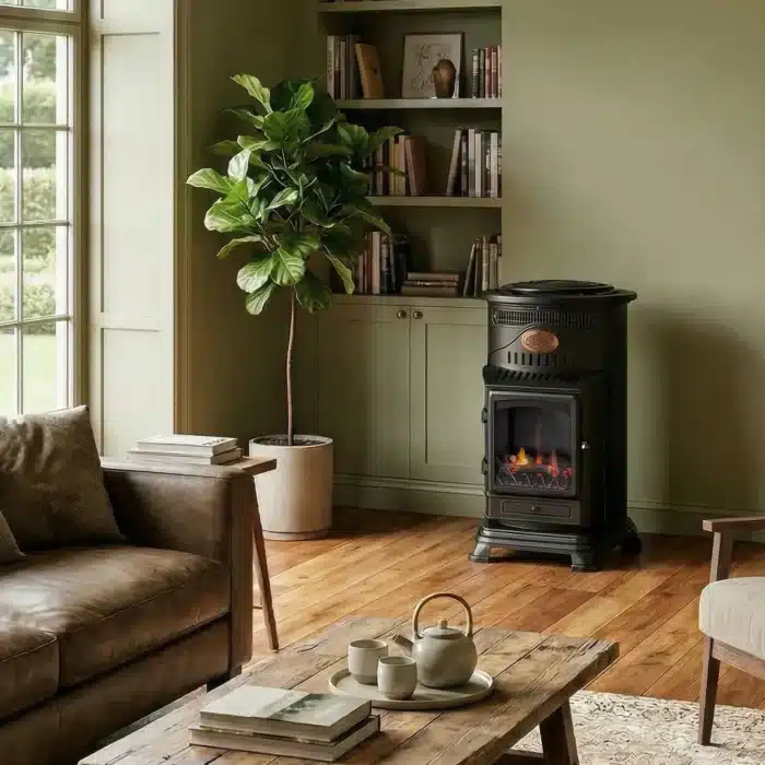 gasolkamin provence med flakt 6 kw miljobild