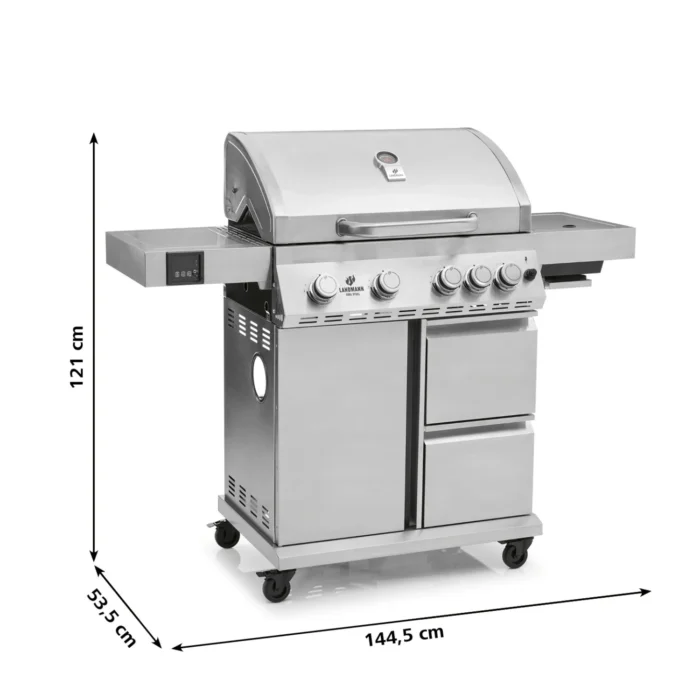Landmann gasolgrill cool steel maxx 4.1 matt