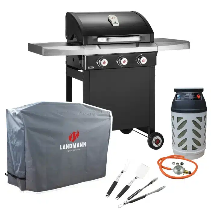 paketpris landmann gasolgril rexon 3 0