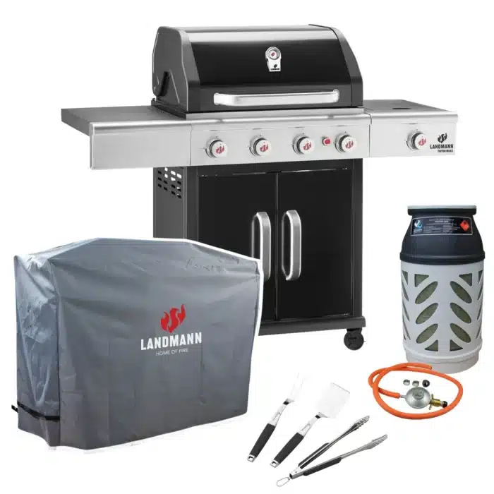 paketpris landmann gasolgril triton svart 4 1 maxx classic