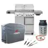 paketpris landmann gasolgrill cool rostfritt stal 4 1 maxx