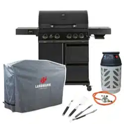 Paketpris Gasolgrill Landmann Cool Black 4.1 maxX