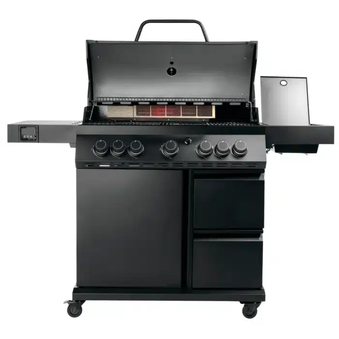 gasolgrill landmann cool black maxx 50 framifran oppet lock