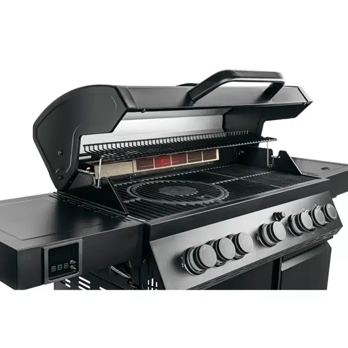 gasolgrill landmann cool black maxx 502 fran sidan oppet lock