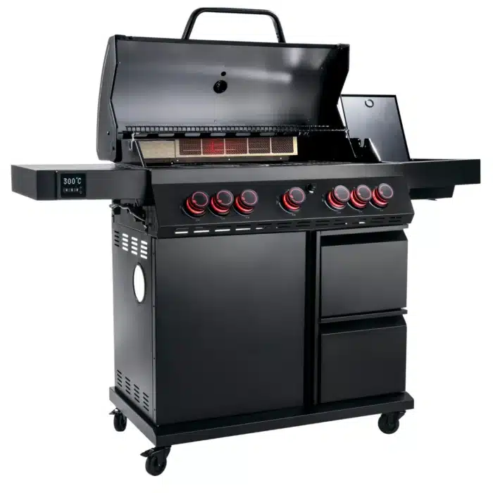 gasolgrill landmann cool black maxx 502 oppet lock