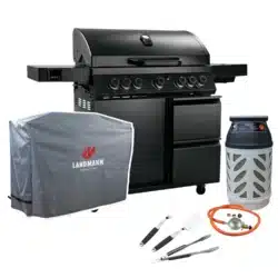 Paketpris Gasolgrill Landmann Cool Black 5.2 maxX