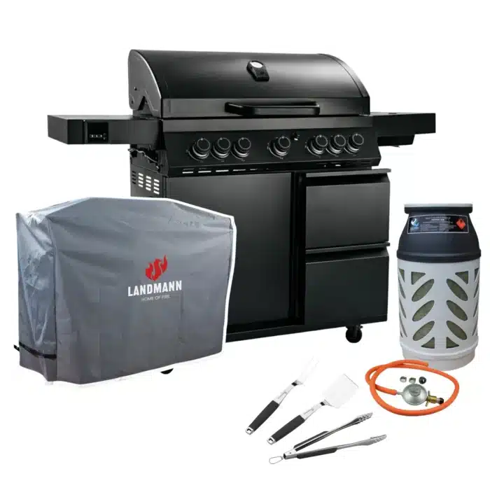 paketpris landmann gasolgrill cool black 52 maxx