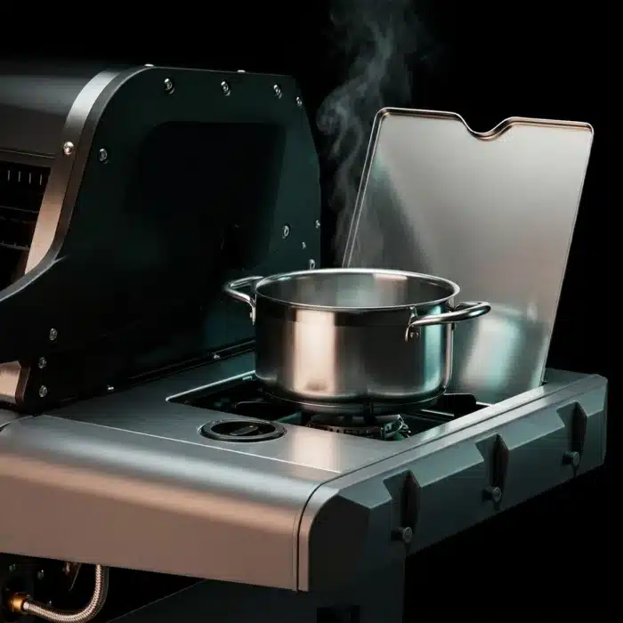 gasolgrill sahara x450S kokplatta sidobrannare